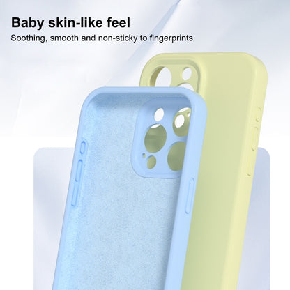 For iPhone 16 Pro Max Precise Hole Liquid Silicone Jelly Color Full Coverage Phone Case(Willow Green) - iPhone 16 Pro Max Cases by buy2fix | Online Shopping UK | buy2fix