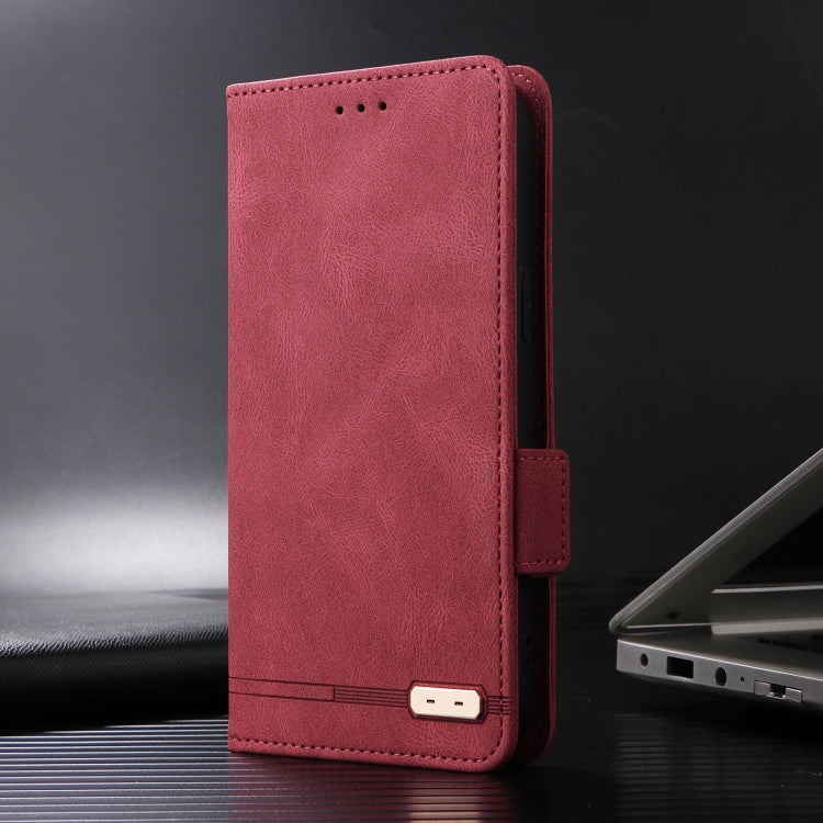 For iPhone 16 Plus Magnetic Clasp Leather Phone Case(Red) - iPhone 16 Plus Cases by buy2fix | Online Shopping UK | buy2fix