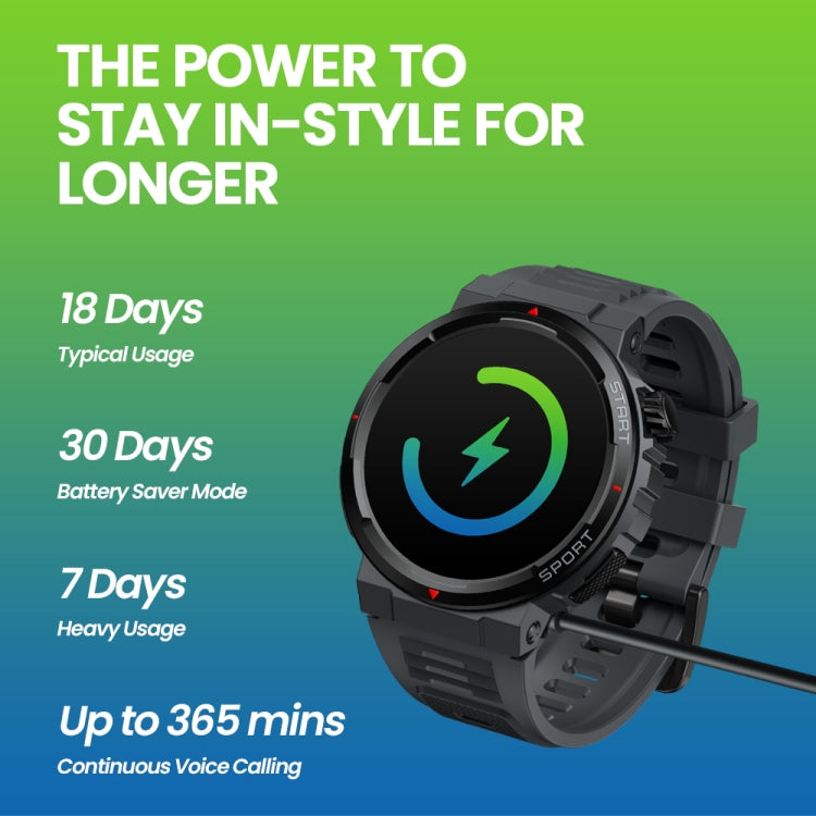 Zeblaze Ares 3 Plus 1.43 inch Fitness & Wellness Smart Watch Supports 24H Health Monitoring(Lava Black) - Smart Watches by Zeblaze | Online Shopping UK | buy2fix