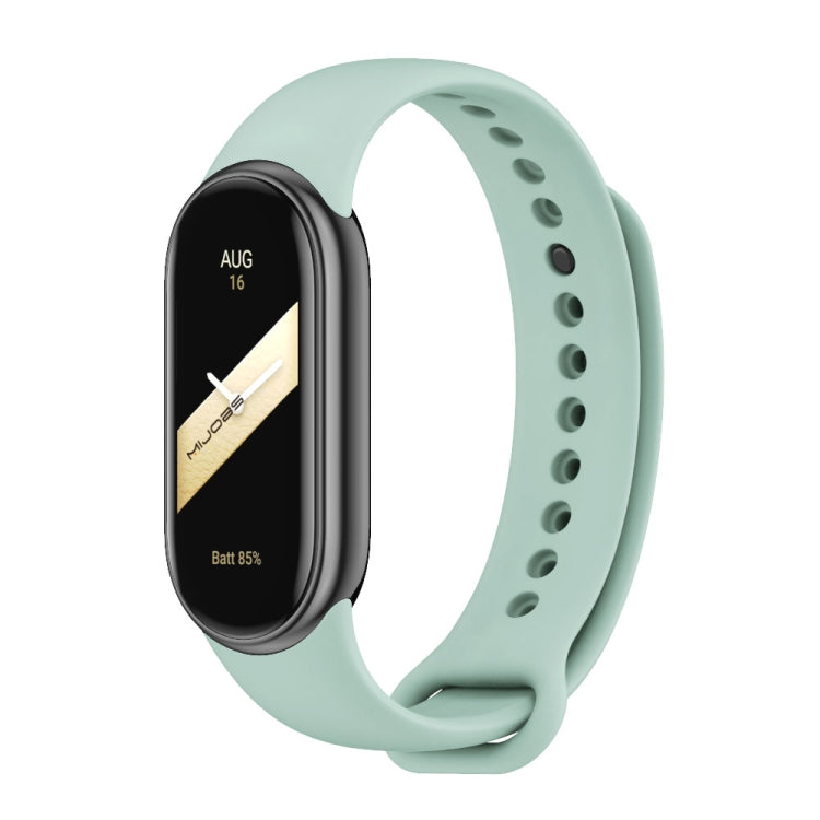 For Xiaomi Smart Band 9 / 8 MIJOBS Metal Buckle Solid Color Silicone Watch Band(Aqua) - Watch Bands by MIJOBS | Online Shopping UK | buy2fix