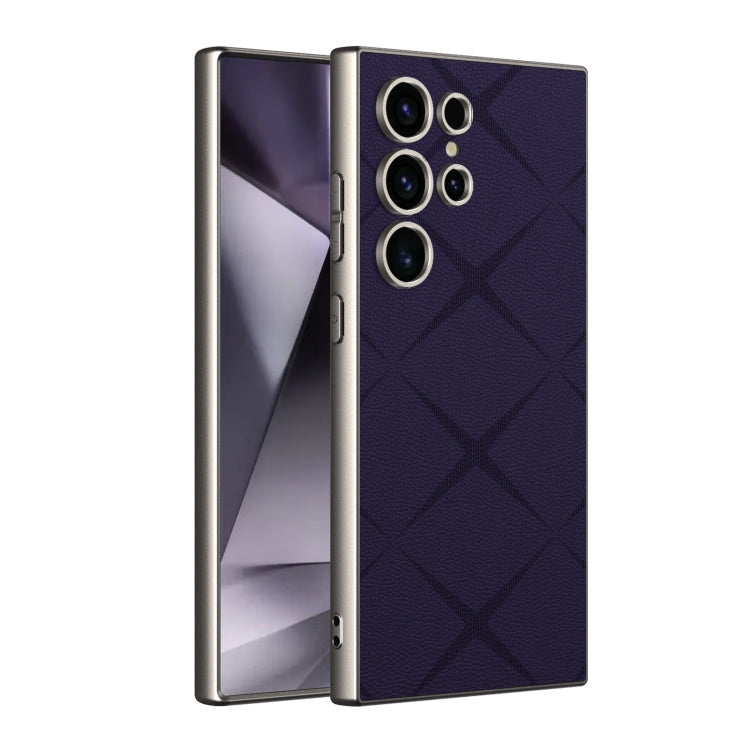 For Samsung Galaxy S24 Ultra 5G GKK Asterism Metal Paint Skin Feel Leather Full Coverage Phone Case, Not Included Pen(Purple) - Galaxy S24 Ultra 5G Cases by GKK | Online Shopping UK | buy2fix