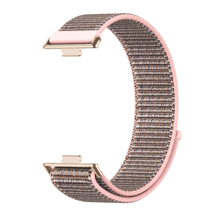 For Huawei Watch Fit3 MIJOBS Breathable Nylon Loop Watch Band(Pink Sand Rose Gold) - Watch Bands by MIJOBS | Online Shopping UK | buy2fix