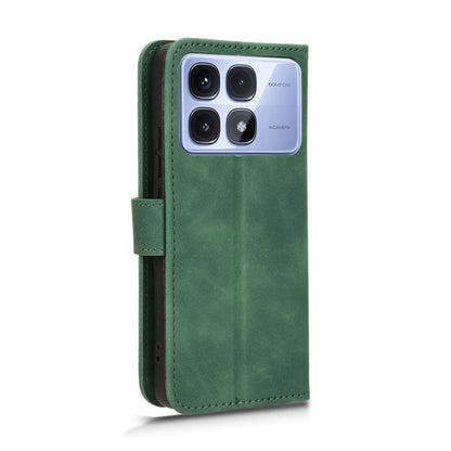 For Redmi K70 Ultra Skin Feel Magnetic Flip Leather Phone Case(Green) - Xiaomi Cases by buy2fix | Online Shopping UK | buy2fix