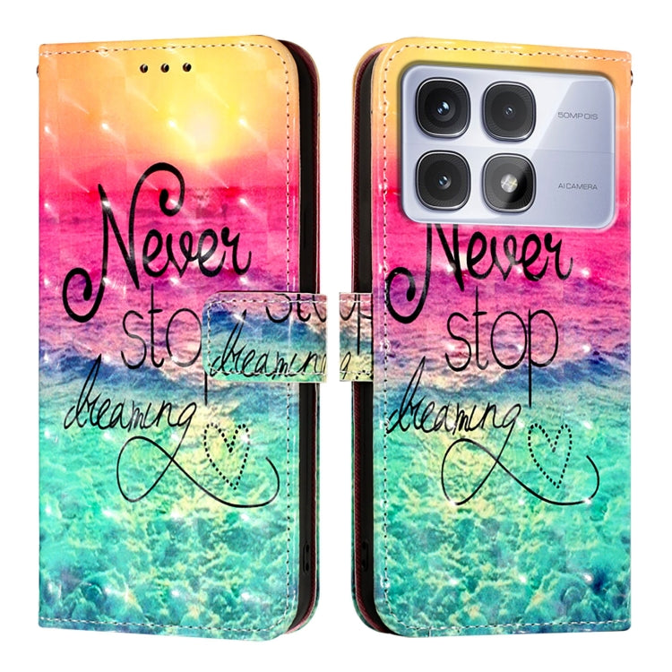 For Redmi K70 Ultra 5G Global 3D Painting Horizontal Flip Leather Phone Case(Chasing Dreams) - Xiaomi Cases by buy2fix | Online Shopping UK | buy2fix