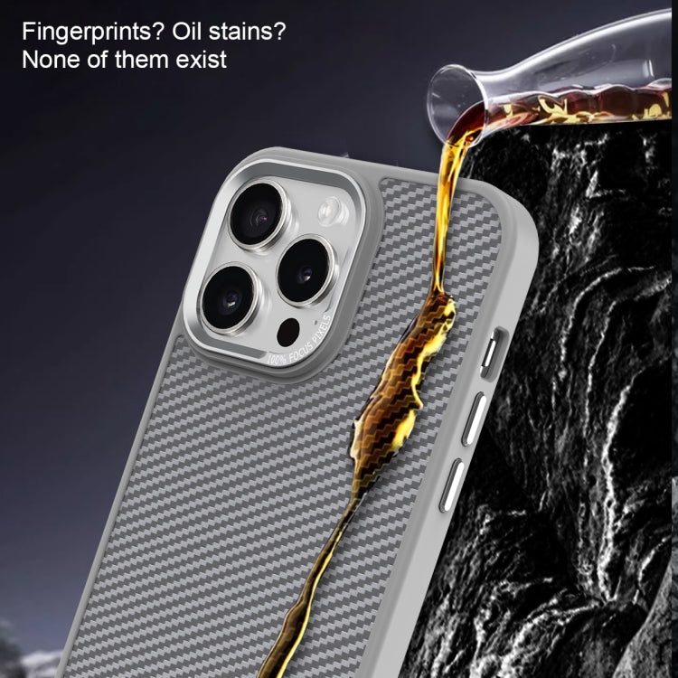 For iPhone 14 Plus Carbon Fiber Texture MagSafe Magnetic Shockproof Phone Case(Black) - iPhone 14 Plus Cases by buy2fix | Online Shopping UK | buy2fix