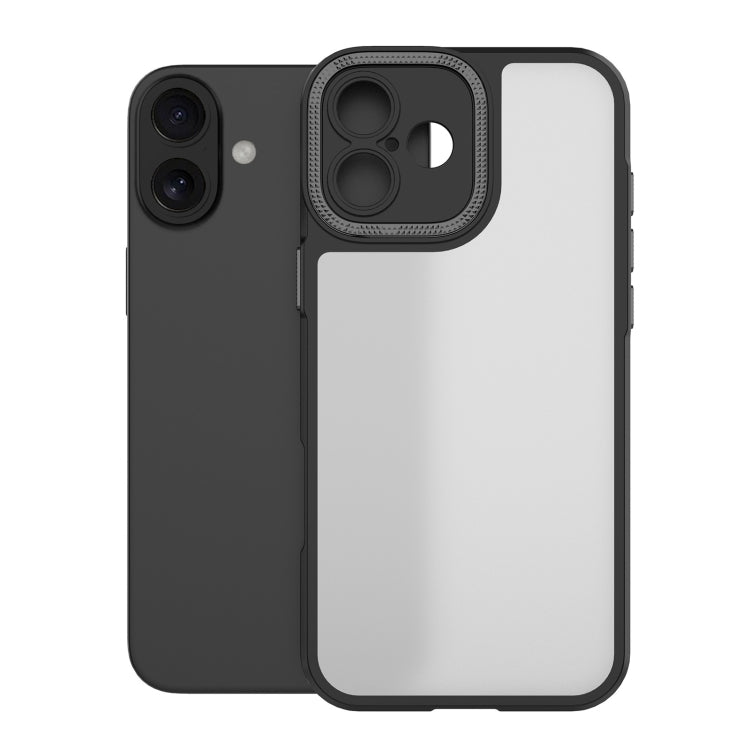 For iPhone 16 Plus Bodyguard Micro Matte PC Hybrid TPU Phone Case(Black) - iPhone 16 Plus Cases by buy2fix | Online Shopping UK | buy2fix