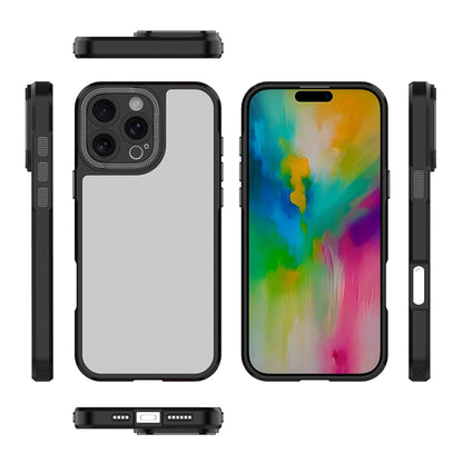 For iPhone 16 Plus Bodyguard Micro Matte PC Hybrid TPU Phone Case(Black) - iPhone 16 Plus Cases by buy2fix | Online Shopping UK | buy2fix