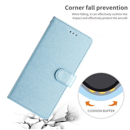 For iPhone 16 Pro Silk Texture Horizontal Flip Leather Phone Case(Light Blue) - iPhone 16 Pro Cases by buy2fix | Online Shopping UK | buy2fix