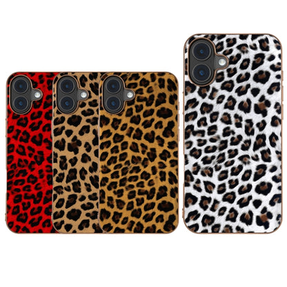 For iPhone 16 Nano Plating Leopard Print Phone Case(Silver) - iPhone 16 Cases by buy2fix | Online Shopping UK | buy2fix