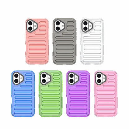 For iPhone 16 High Transparency TPU Hybrid PC Airbag Phone Case(Transparent) - iPhone 16 Cases by buy2fix | Online Shopping UK | buy2fix