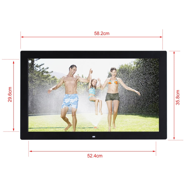 23.6 inch LED Screen Digital Photo Frame, Plug Type:EU Plug(Black) - 15 inch Above by buy2fix | Online Shopping UK | buy2fix