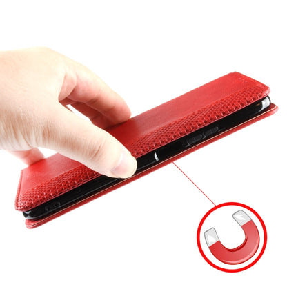 For Redmi K70 Ultra Magnetic Buckle Retro Texture Leather Phone Case(Red) - Xiaomi Cases by buy2fix | Online Shopping UK | buy2fix