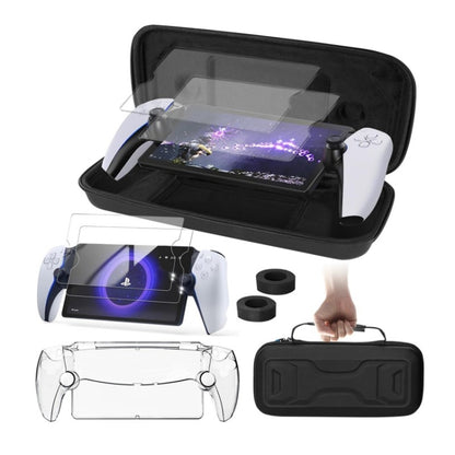 For Sony PlayStation Portal Portable Game Console Storage Bag Kits(Black) - Bags by buy2fix | Online Shopping UK | buy2fix