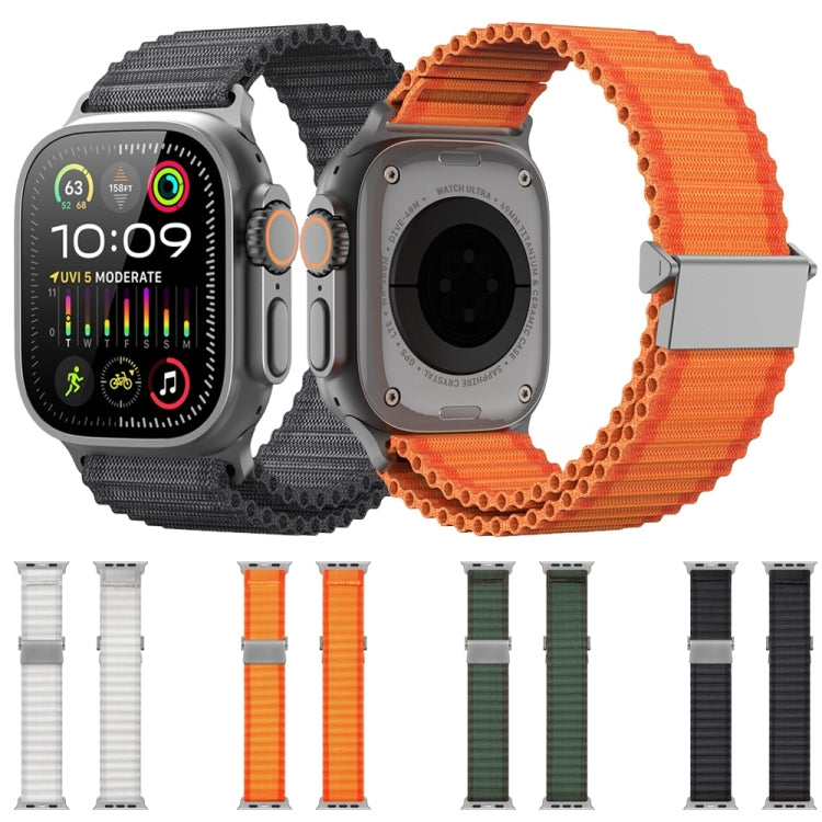 For Apple Watch Series 5 44mm DUX DUCIS YC Series Ocean Nylon Watch Band(Orange) - Watch Bands by DUX DUCIS | Online Shopping UK | buy2fix