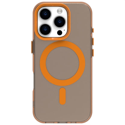 For iPhone 16 Pro Candy Magsafe PC Hybrid TPU Phone Case(Orange) - iPhone 16 Pro Cases by buy2fix | Online Shopping UK | buy2fix