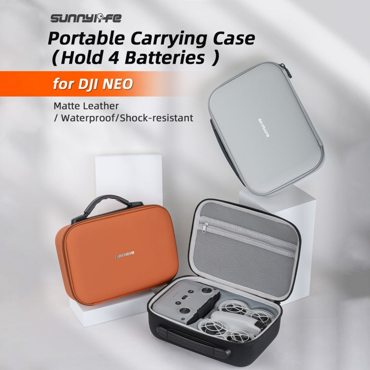 For DJI Neo Sunnylife Drone Batteries Kit Storage Case Box Suitcase(Orange) - Cases & Bags by Sunnylife | Online Shopping UK | buy2fix