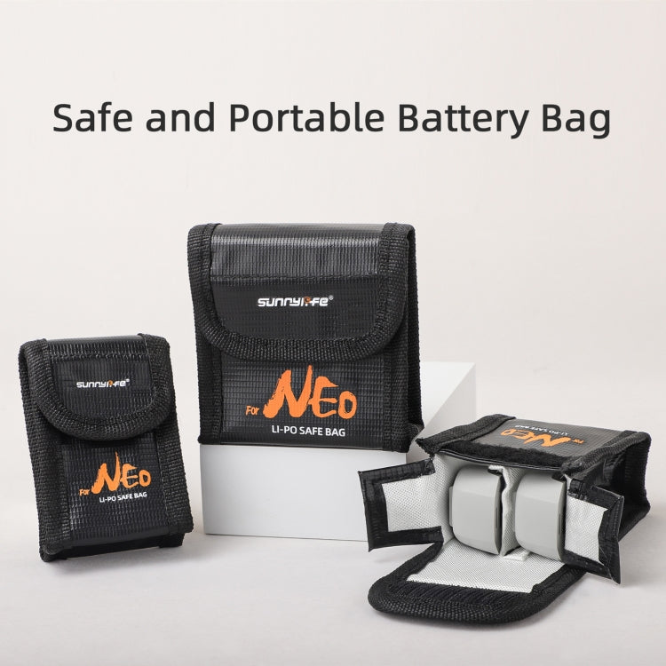 For DJI Neo Sunnylife Battery Explosion-proof Safe Bag Protective Li-Po Safe Bag(For 3pcs Batteries) - Backpacks & Bags by Sunnylife | Online Shopping UK | buy2fix