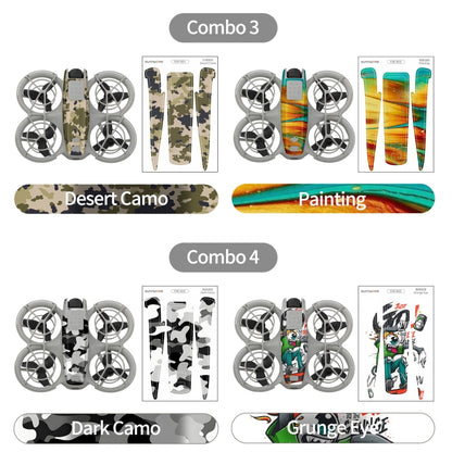 For DJI Neo 2pcs Combo Drone Body Protective Stickers(Green Puppy + Monster Party) - Stickers by Sunnylife | Online Shopping UK | buy2fix