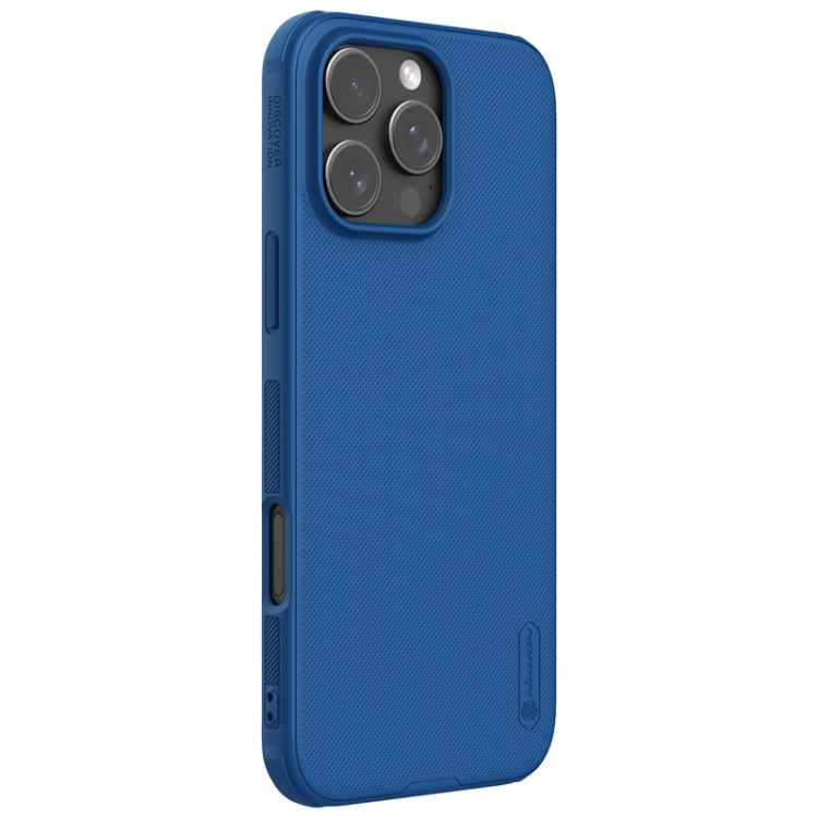 For iPhone 16 Pro NILLKIN Frosted Shield Pro Magnetic Magsafe Phone Case(Blue) - iPhone 16 Pro Cases by NILLKIN | Online Shopping UK | buy2fix