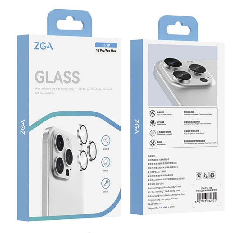 For iPhone 16 Pro / 16 Pro Max ZGA AR Eagle Eye Phone Lens Film(Gray) - iPhone 16 Pro Max Tempered Glass by ZGA | Online Shopping UK | buy2fix