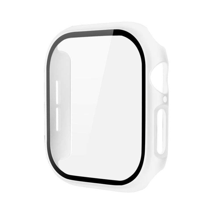 For Apple Watch Series 10 46mm imak Integrated Watch Case with Film(White) - Watch Cases by imak | Online Shopping UK | buy2fix