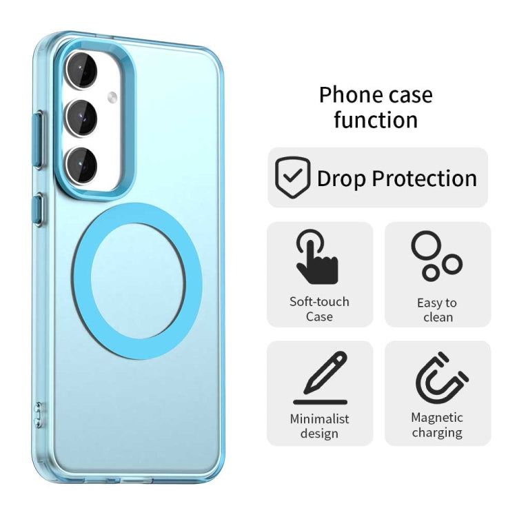 For Samsung Galaxy S25+ 5G Candy Magsafe PC Hybrid TPU Phone Case(Blue) - Galaxy S25+ 5G Cases by buy2fix | Online Shopping UK | buy2fix