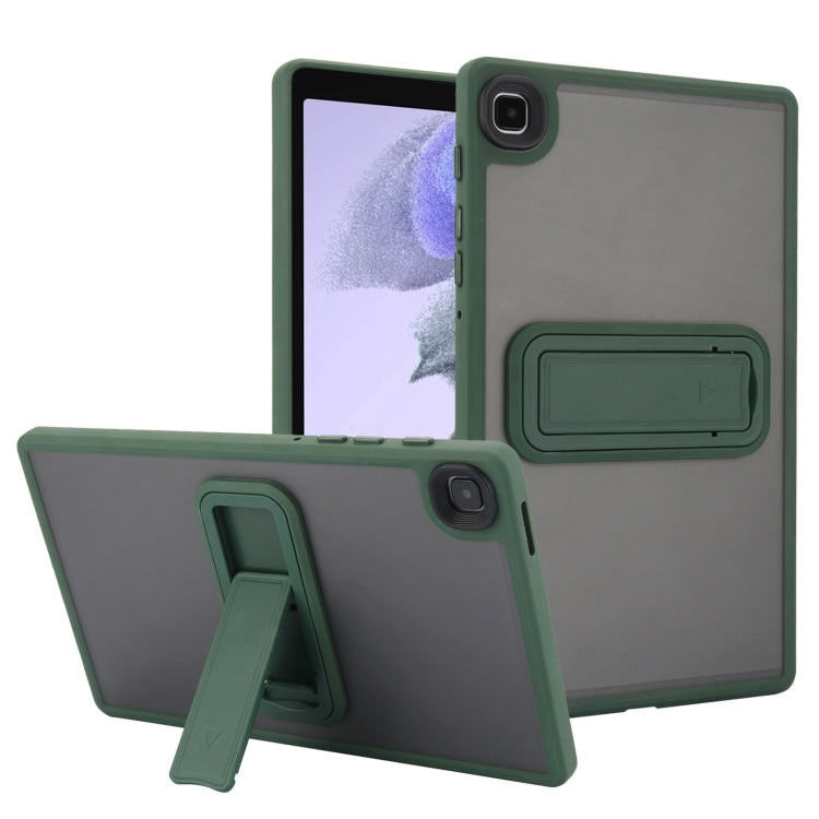 For Samsung Galaxy Tab A7 Lite Skin Feel Holder PC Hybrid TPU Tablet Case(Dark Green) - Tab A7 Lite T220 / T225 by buy2fix | Online Shopping UK | buy2fix