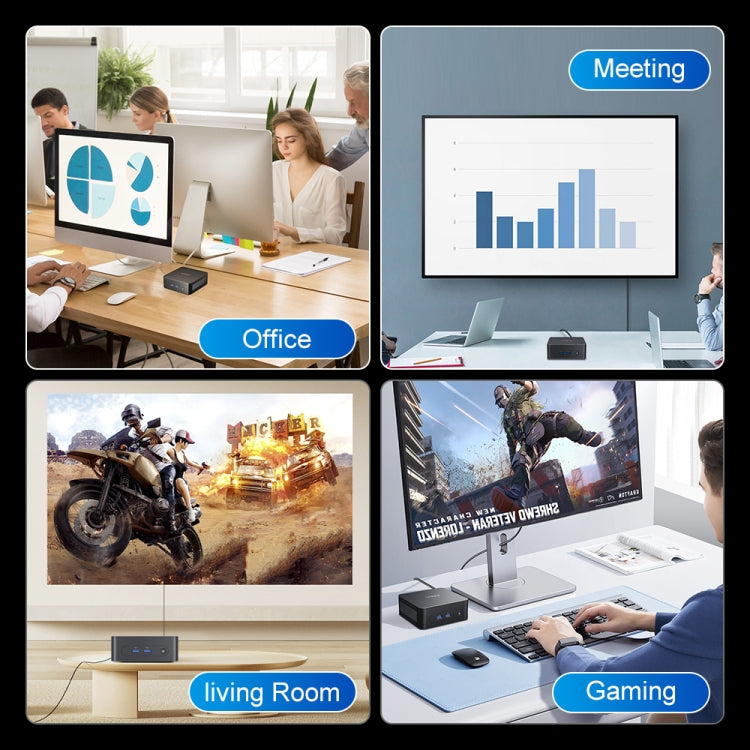Ninkear N10 Windows 11 Bluetooth 4.2 Mini PC, 16GB+512GB, Intel Processor N100 Alder Lake-N(EU Plug) - Windows Mini PCs by Ninkear | Online Shopping UK | buy2fix