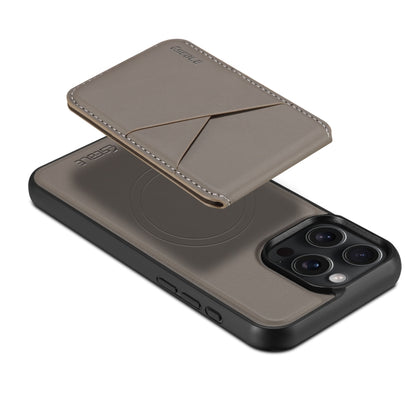 For iPhone 16 Plus ESEBLE E3 Plain Texture Card Slots MagSafe RFID Leather Case(Grey) - iPhone 16 Plus Cases by ESEBLE | Online Shopping UK | buy2fix