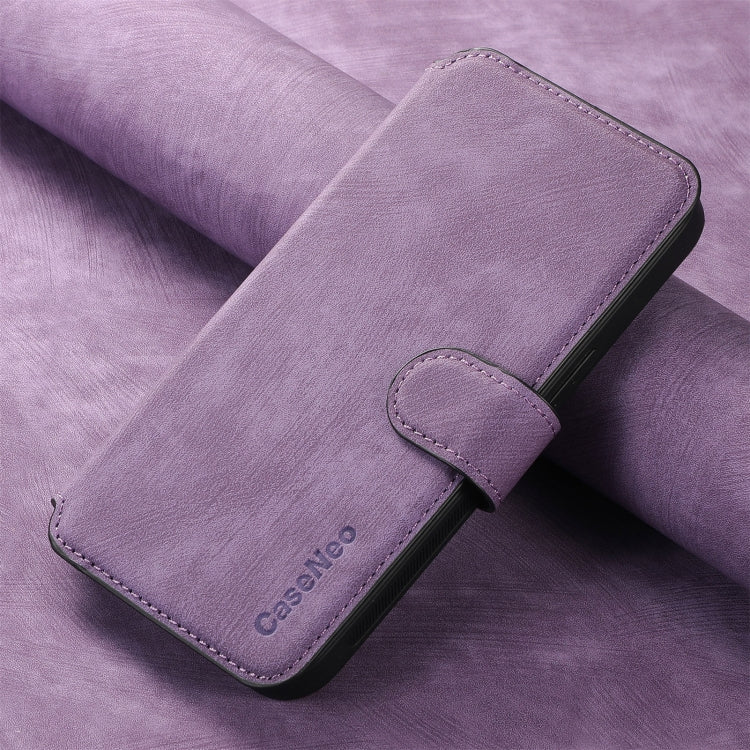 For iPhone 16 CaseNeo MagSafe RFID Anti-theft Retro Leather Phone Case(Purple) - iPhone 16 Cases by CaseNeo | Online Shopping UK | buy2fix