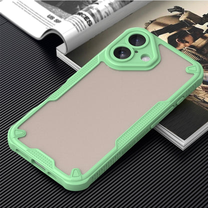 For iPhone 16 Plus Armor Glaze PC Hybrid TPU Phone Case(Green) - iPhone 16 Plus Cases by buy2fix | Online Shopping UK | buy2fix