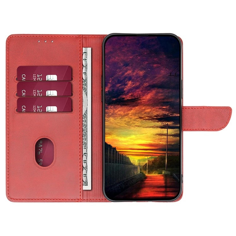 For iPhone 16 Plus Calf Texture Buckle Flip Leather Phone Case(Red) - iPhone 16 Plus Cases by buy2fix | Online Shopping UK | buy2fix