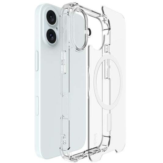 For iPhone 16 IMAK Space Shield PC + TPU Airbag Shockproof MagSafe Phone Case(Transparent) - iPhone 16 Cases by imak | Online Shopping UK | buy2fix