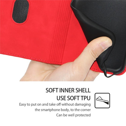 For iPhone 16 Skin Feel Magnetic Leather Phone Case(Red) - iPhone 16 Cases by buy2fix | Online Shopping UK | buy2fix