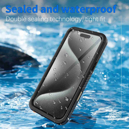 For iPhone 16 Pro Max RedPepper IP68 Waterproof Triple-proof Phone Case(Black) - iPhone 16 Pro Max Cases by RedPepper | Online Shopping UK | buy2fix