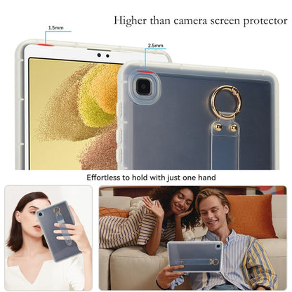 For Samsung Galaxy Tab S9 / S8 / S7 Wristband Holder PC Hybrid TPU Soft Tablet Case(Transparent) - Galaxy Tab S9 Cases by buy2fix | Online Shopping UK | buy2fix