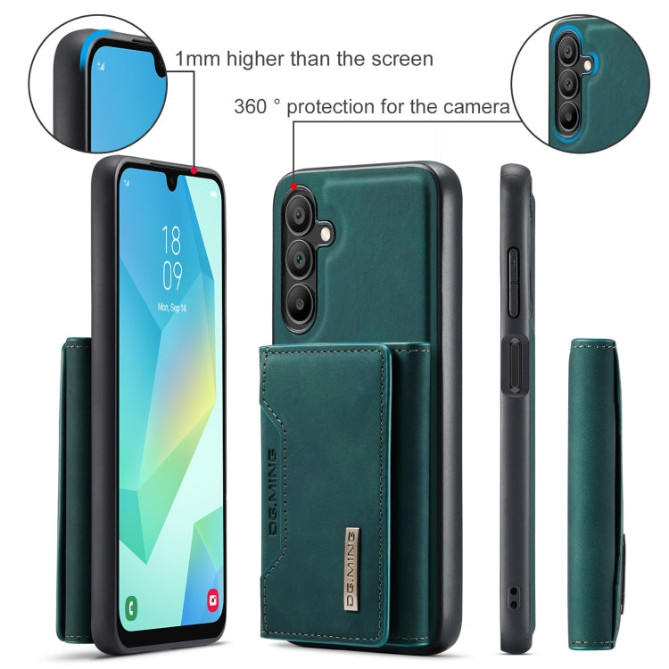 For Samsung Galaxy A16 5G DG.MING M2 Series 3-Fold Multi Card Bag + Magnetic Phone Case(Green) - Galaxy Phone Cases by DG.MING | Online Shopping UK | buy2fix