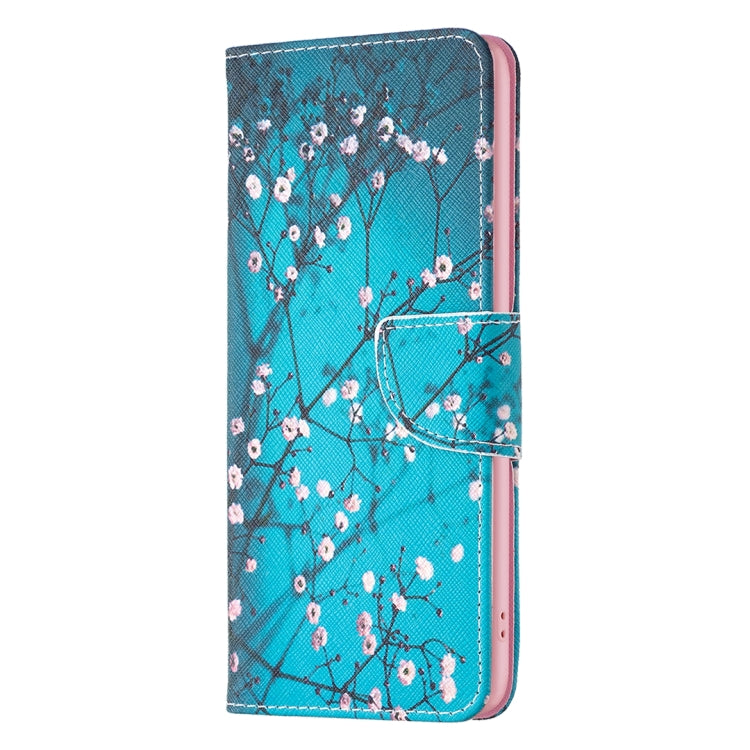 For Samsung Galaxy S25 5G Colored Drawing Pattern Leather Phone Case(Plum Blossom) - Galaxy S25 5G Cases by buy2fix | Online Shopping UK | buy2fix