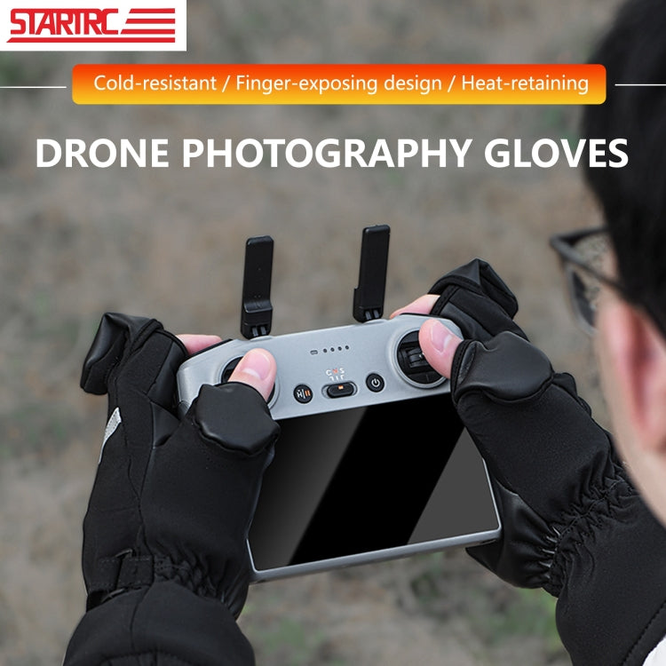 STARTRC Universal Drone Remote Control Photography Gloves Winter Warm Gloves, Size:L(Black) - Others by STARTRC | Online Shopping UK | buy2fix