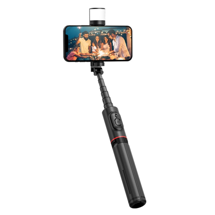 FUNSNAP Q12s 360 Degree Rotatable Fill Light Selsie Stick(Black) - Selfie Sticks by FUNSNAP | Online Shopping UK | buy2fix