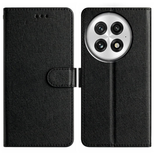 For OnePlus 13 Silk Texture Horizontal Flip Leather Phone Case(Black) - OnePlus Cases by buy2fix | Online Shopping UK | buy2fix