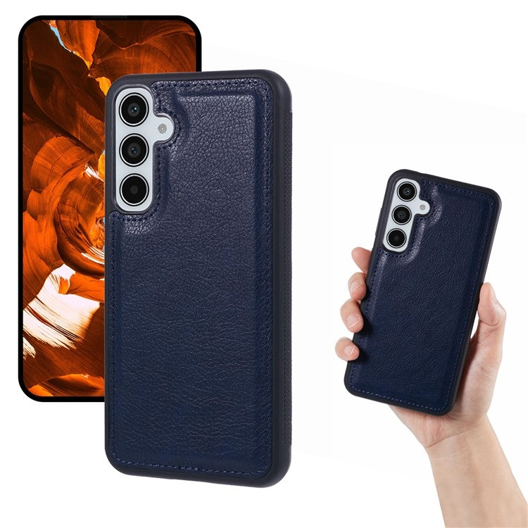 For Samsung Galaxy S25+ 5G Cowhide Texture Back Cover Phone Case(Royal Blue) - Galaxy S25+ 5G Cases by buy2fix | Online Shopping UK | buy2fix