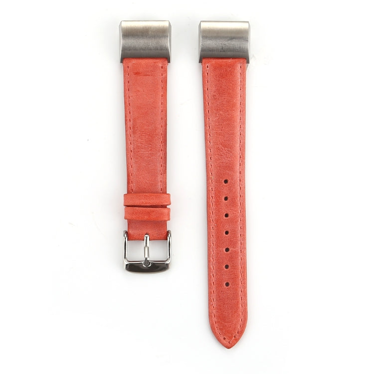 For Fitbit Charge 2 Fresh Style Leather Watch Band(Orange) - Watch Bands by buy2fix | Online Shopping UK | buy2fix