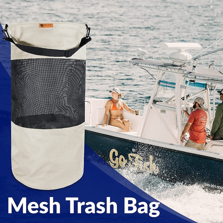 Oxford Cloth Garbage Storage Bag for Ship, Size: 65 x 25 x 25cm (Khaki) - Marine Accessories & Parts by buy2fix | Online Shopping UK | buy2fix