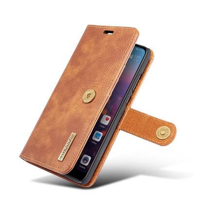 Crazy Horse Texture Flip Detachable Magnetic Leather Case for Huawei P20, with Holder & Card Slots & Wallet (Brown) - Huawei Cases by DG.MING | Online Shopping UK | buy2fix