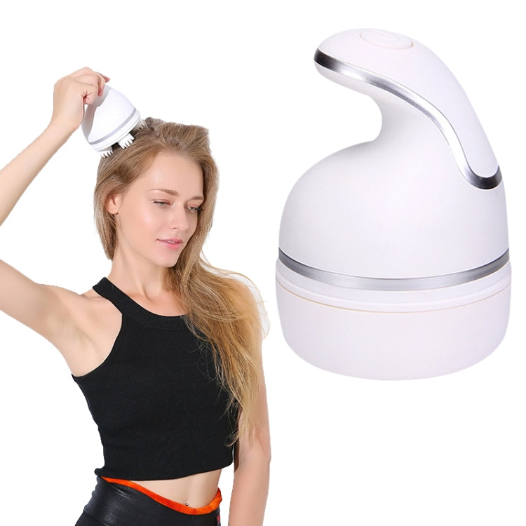 SUPER LIFE 3D Kneading Tool Electric Head and Body Massager, Pure White - Massage & Relaxation by buy2fix | Online Shopping UK | buy2fix