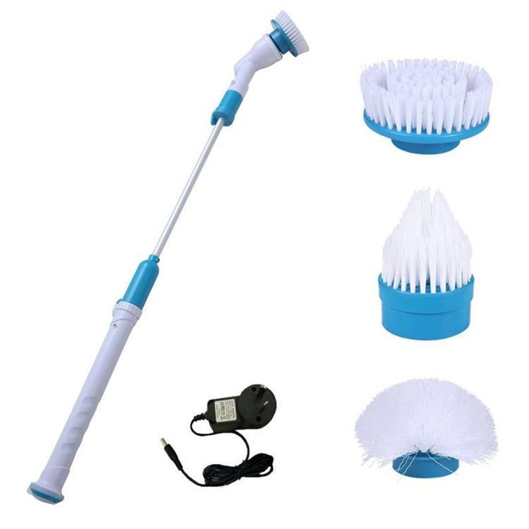 Multi-function Tub and Tile Scrubber Cordless Power Spin Scrubber Power Cleaning Brush Set for Bathroom Floor Wall, EU Plug - Cleaning Tools by buy2fix | Online Shopping UK | buy2fix