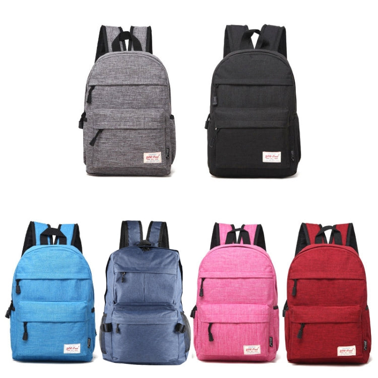 Universal Multi-Function Canvas Cloth Laptop Computer Shoulders Backpack Students Bag for 13-15 inch, Size: 36x25x10cm(Black) - Backpack by buy2fix | Online Shopping UK | buy2fix