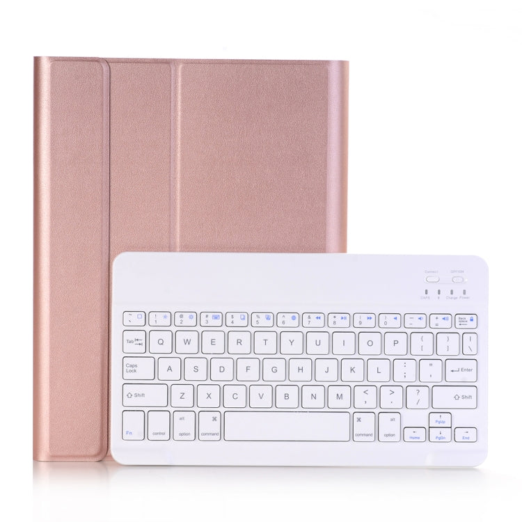 A02 for iPad 4 / 3 / 2 Universal Ultra-thin ABS Horizontal Flip Tablet Case + Bluetooth Keyboard(Rose Gold) - Universal by buy2fix | Online Shopping UK | buy2fix