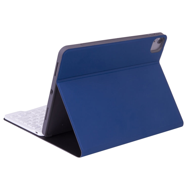 X-11B Skin Plain Texture Detachable Bluetooth Keyboard Tablet Case for iPad Pro 11 inch 2020 / 2018, with Pen Slot (Blue) - For iPad Pro by buy2fix | Online Shopping UK | buy2fix